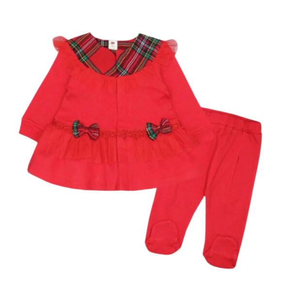 Collar Top With Frock