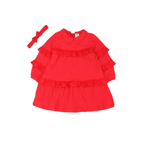 Ruffled Dress For Baby Girl