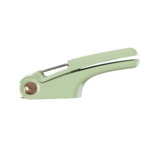 Product Description Product information:  Material: ABS+stainless steel Color: White, Green, Orange Style: Light Luxury Size: 22 * 8.8cm Function: Multi function   Packing list:  Garlic press*1